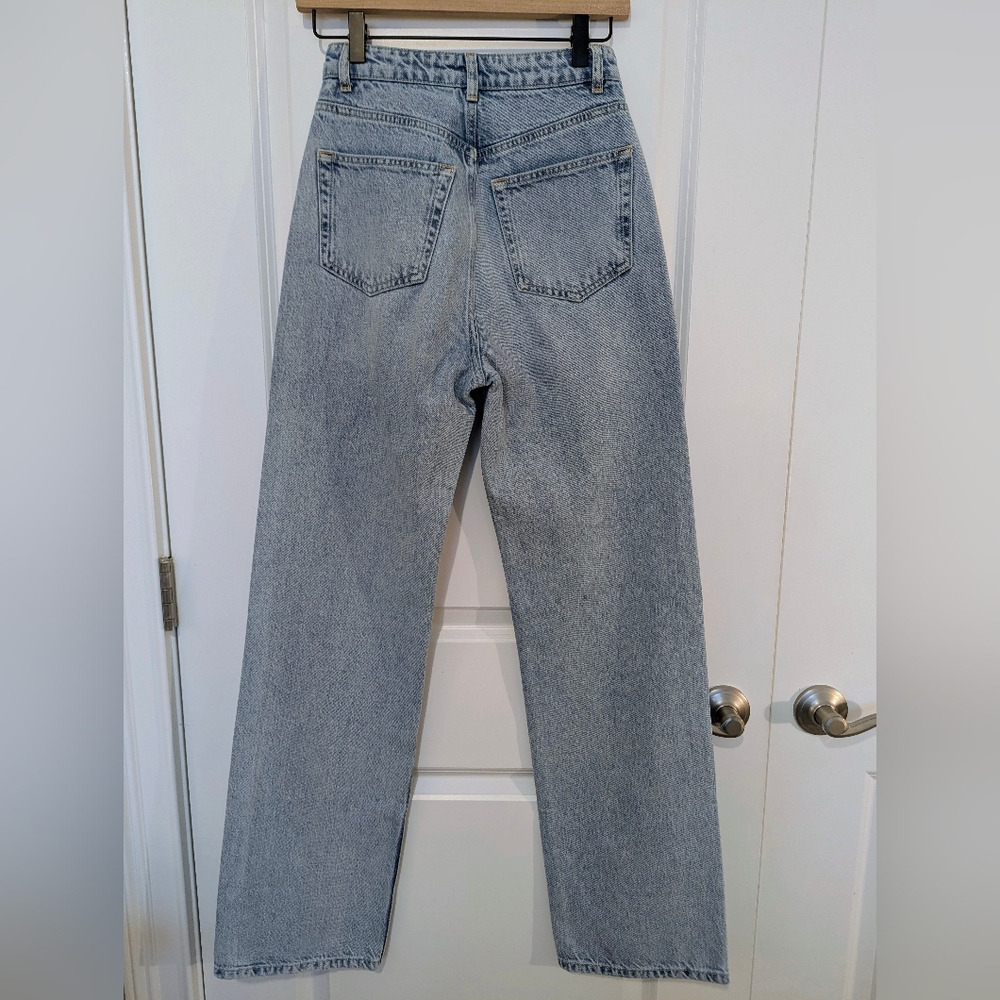 Reformation Wilder High Rise Wide Leg Jeans Tenaya Wash - Size 24 - Picture 3 of 8